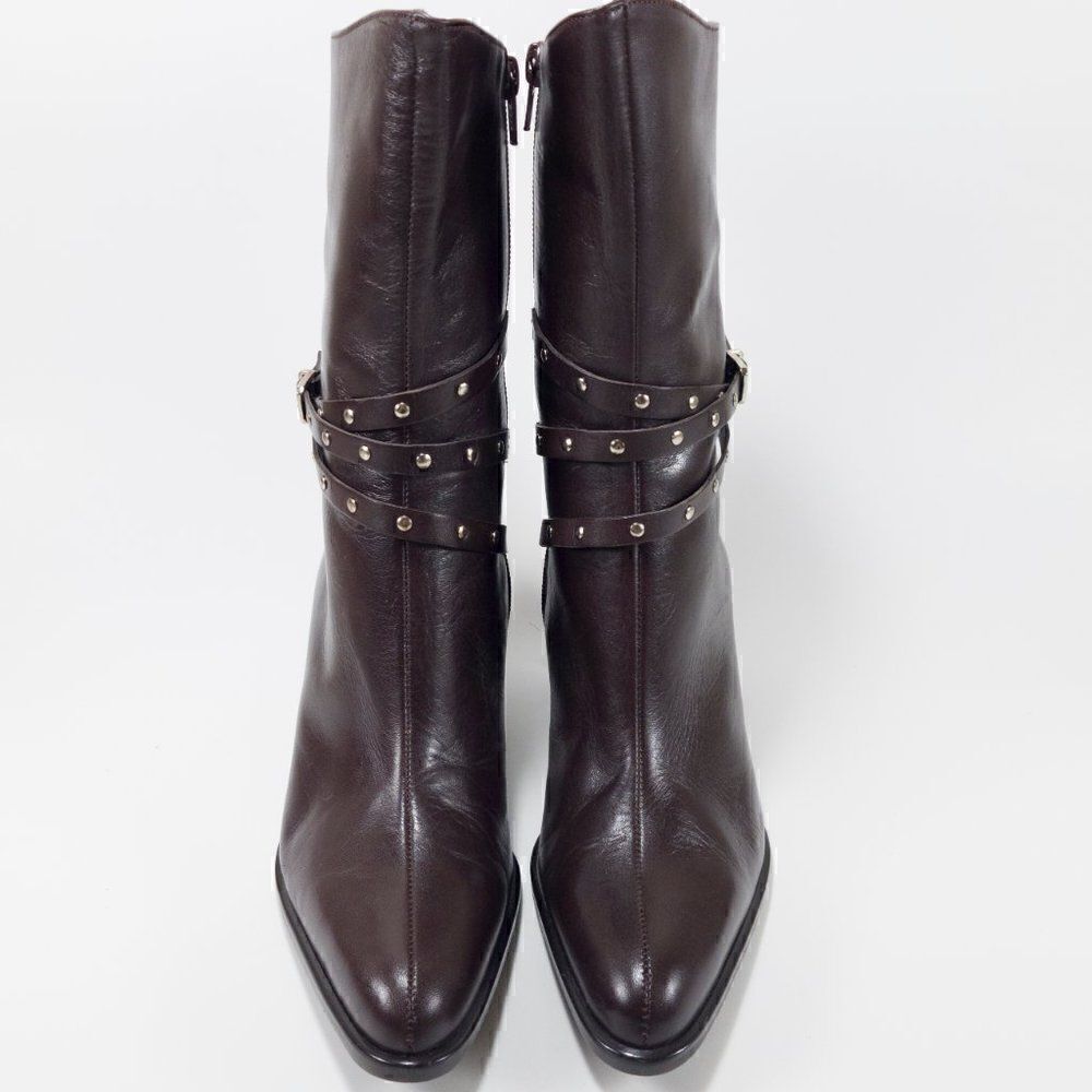 A Marinelli Healed Leather Boots - Size 7.5M